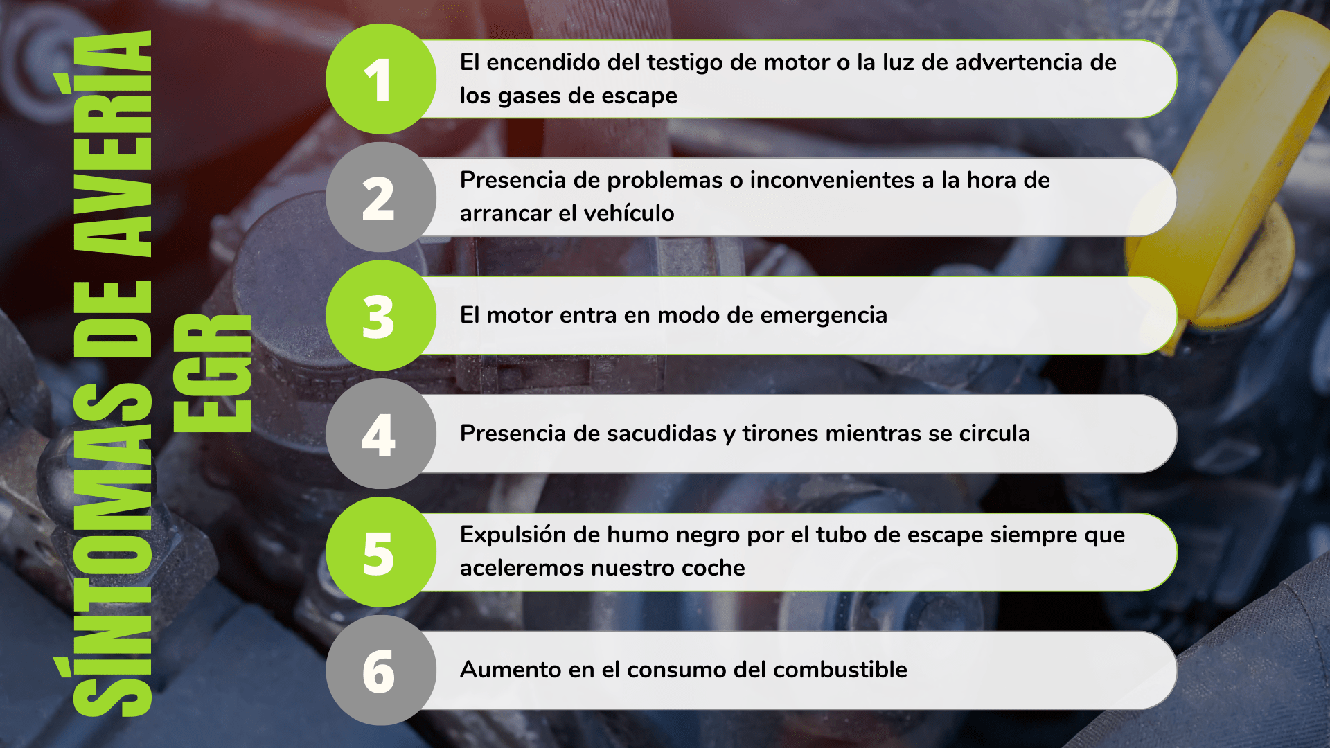 sintomas-averia-valvula-egr Síntomas de avería en la válvula EGR del coche