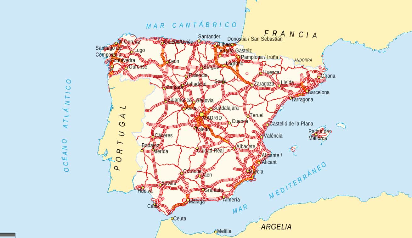 Red de carreteras españolas