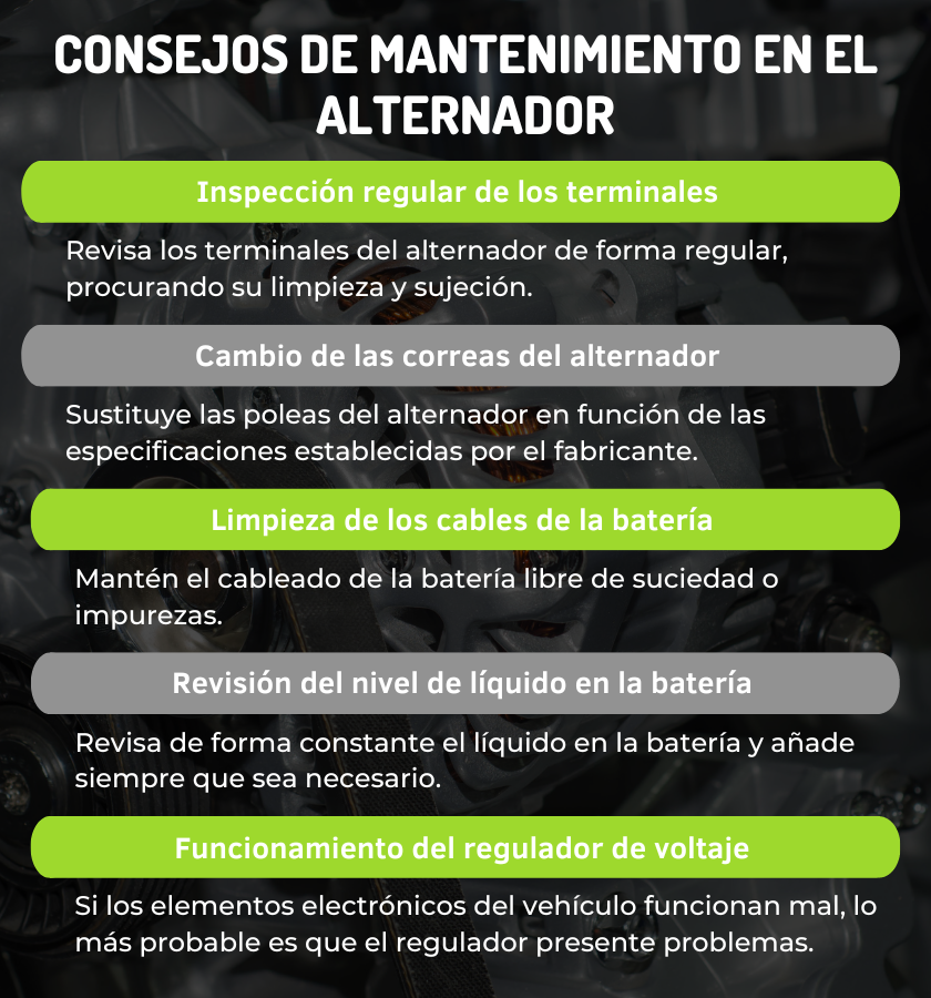 consejos-de-mantenimiento-alternador Consejos de cuidado en el alternador