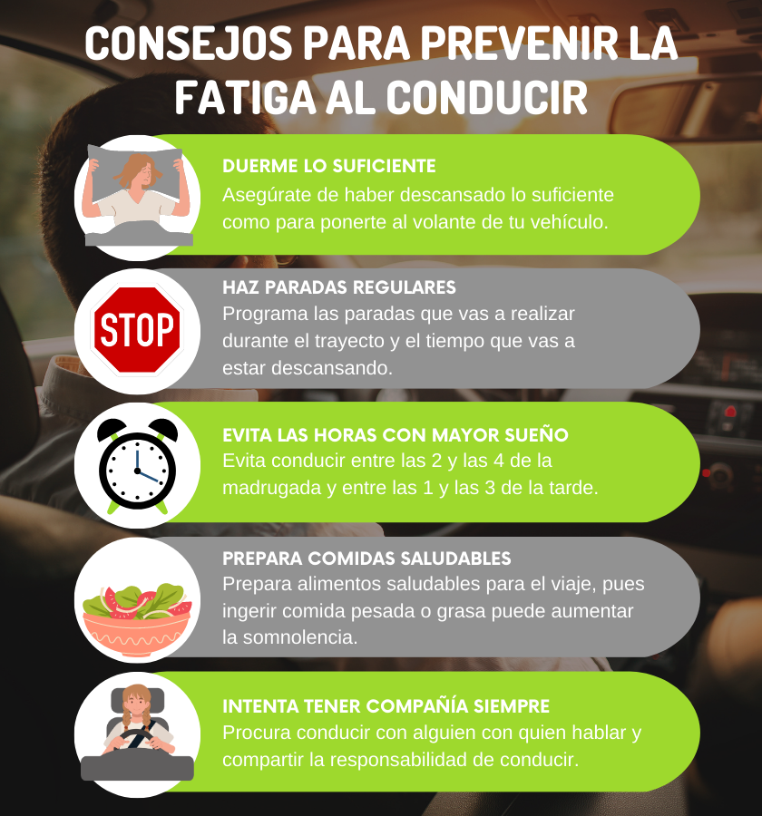 Consejos para prevenir la fatiga en la conducción