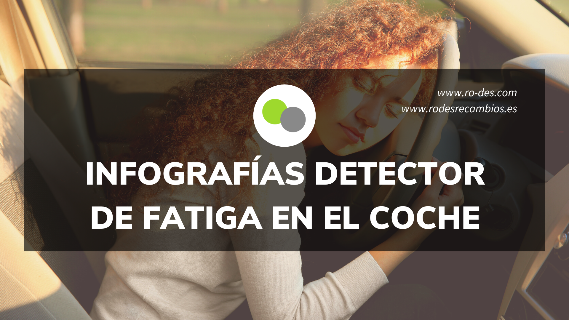 Infografías características detector de fatiga en el automóvil 