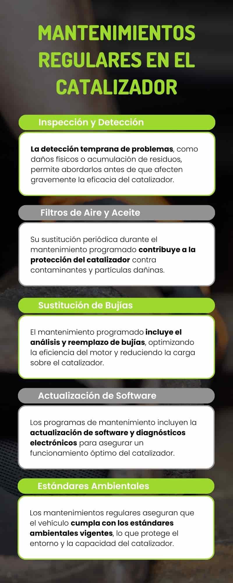 Mantenimiento del catalizador: Programar mantenimientos regulares Mantenimiento del catalizador: Programar mantenimientos regulares