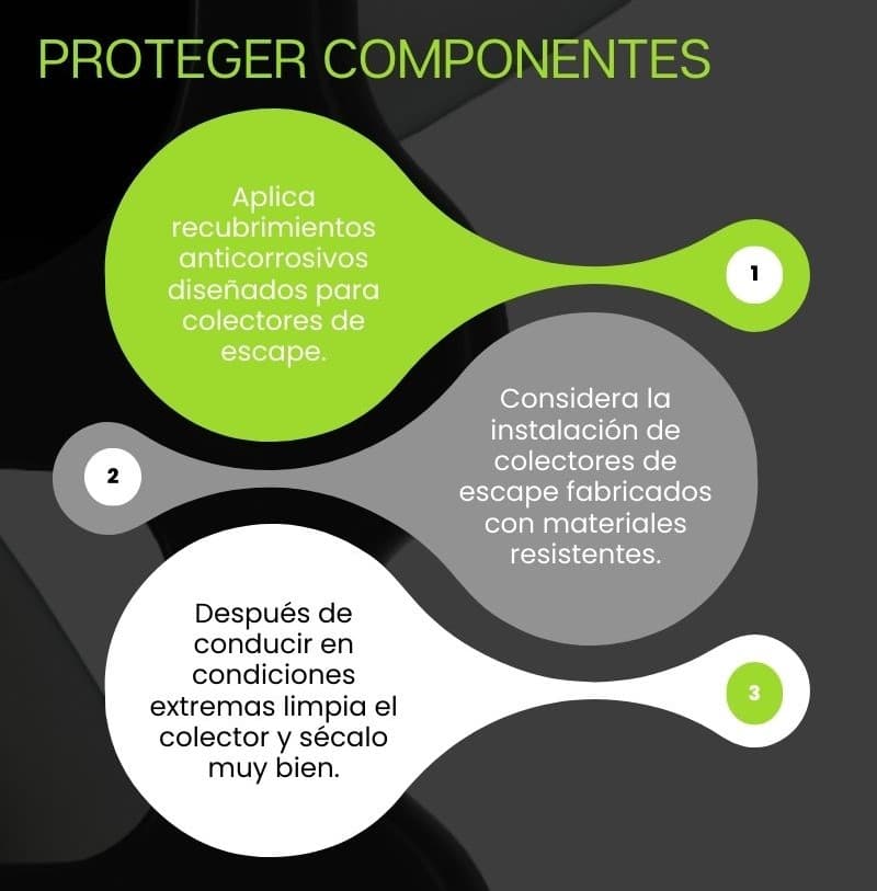 Mantenimiento del colector de escape: Proteger los componentes contra la corrosión