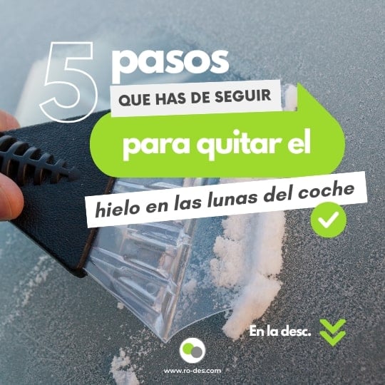 quitar el hielo del parabrisas