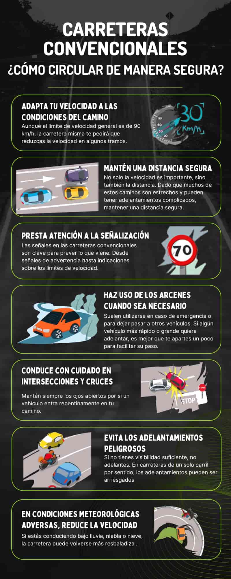 ¿Cómo circular por una carretera convencional? ¿Cómo circular por una carretera convencional?