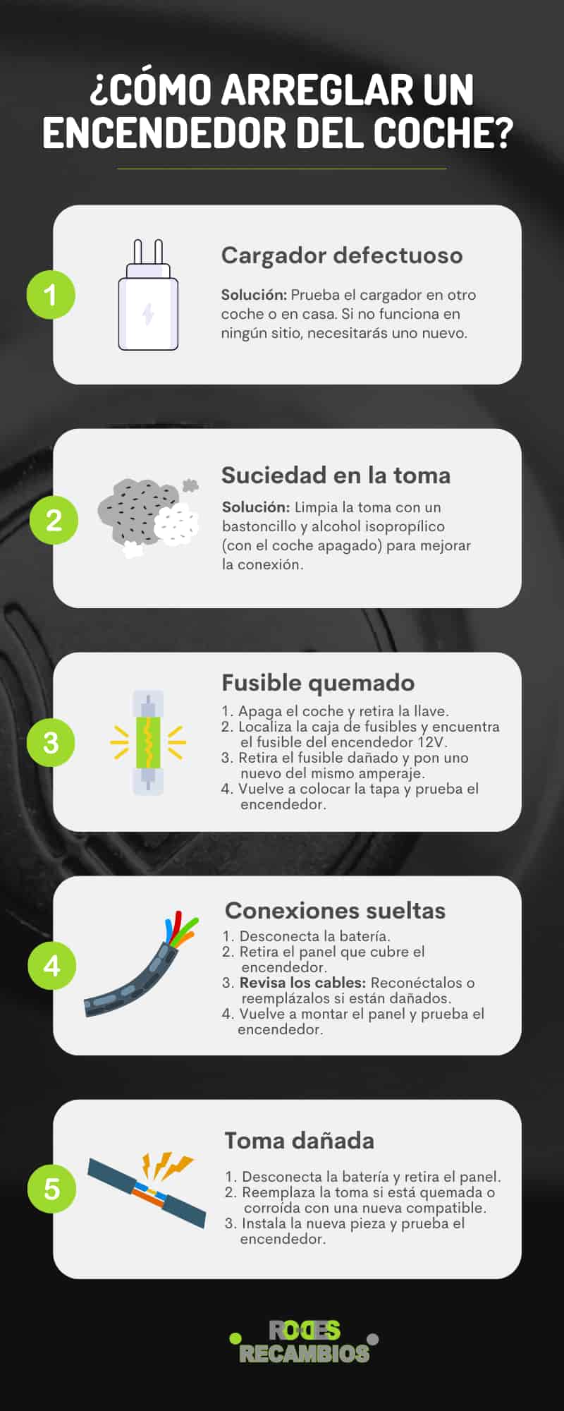 ¿Cómo arreglar el encendedor del coche? ¿Cómo arreglar el encendedor del coche?